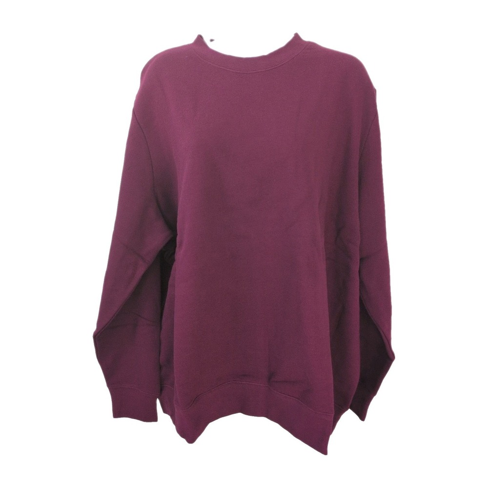 The Vermont Country Store Plum Purple Crew Neck Long Sleeve Sweatshirt 2X - New